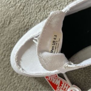 New - White Vans size 8W, 6.5M